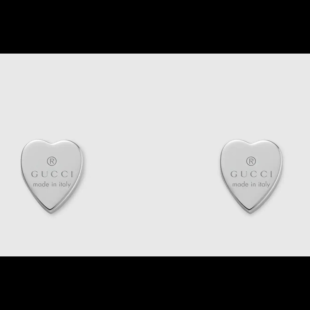 Authentic Gucci Trademark Heart Earrings, Necklace , Bracelet - Picture 4 of 12